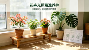 花卉光照精准养护｜按需采光，杜绝徒长不开花