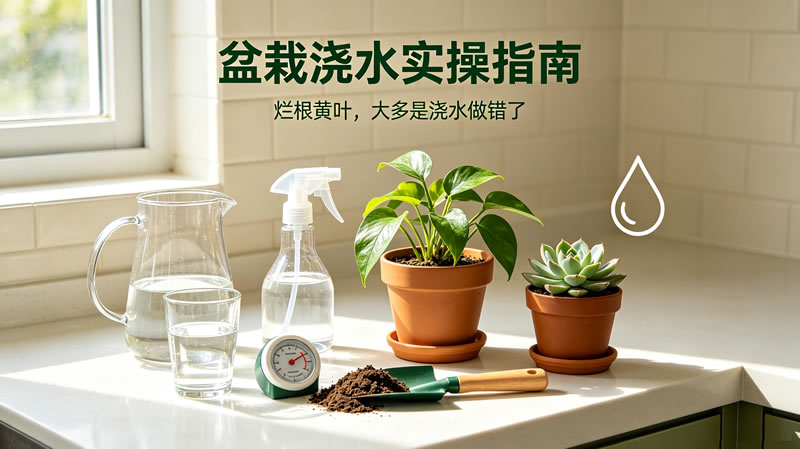 盆栽浇水实操指南