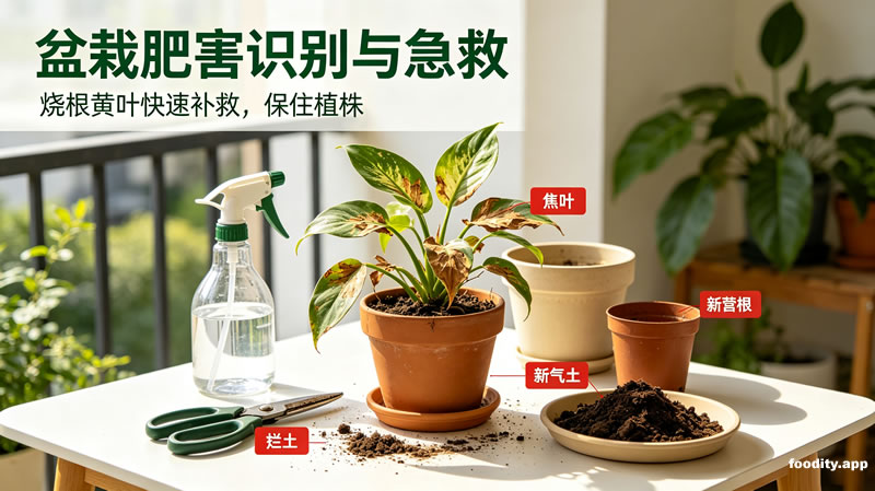 盆栽肥害识别与急救